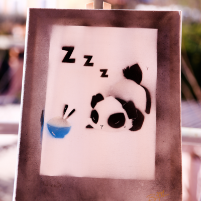 Panda kawaii gourmand
