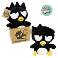 Peluche badtz maru noir sac papier 27cm