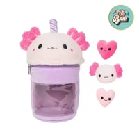 Peluche bubble tea axolotl kawaii cuties 30cm