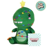 Peluche dinosaure noel kawaii kuties 24cm 5038104494444