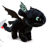 Peluche dragon 3 noir