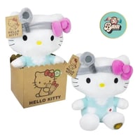 Peluche hello kitty docteur bleu 27cm