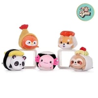 Peluche kawaii kuties sushi rolls 24cm assortiment 5 modeles