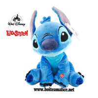 Peluche stitch qui parle grande 30cm
