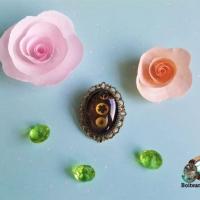 Petite broche accessoire femme steampunk