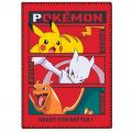 Plaid pokemon pikachu dracofeu couverture