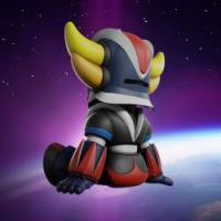 Plastoy grendizer chibi tirelire goldorak assis 3 