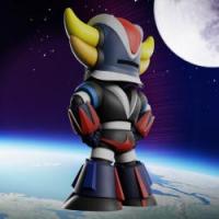 Plastoy grendizer chibi tirelire goldorak debout 3 