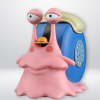 Plastoy tirelire escargophone one piece transponder snail figurine 1