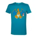 Pokemon t shirt turquoise dracaufeu t shirt s