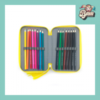 Pokemon trousse triple pikachu fourniture scolaire 3 