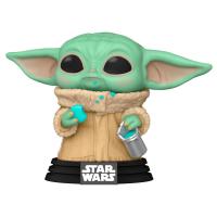 Pop star wars mandalorian grogu the child with cookie 2