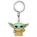 Porte cles funko pop grogu mandalorian disney