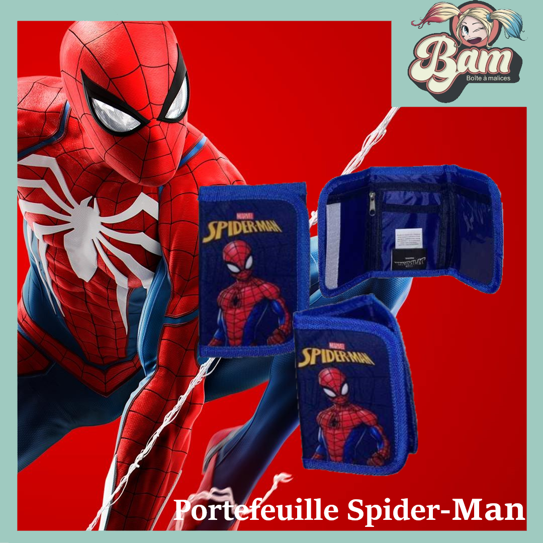 Portefeuille porte-monnaie Spiderman - Porte-monnaie enfant