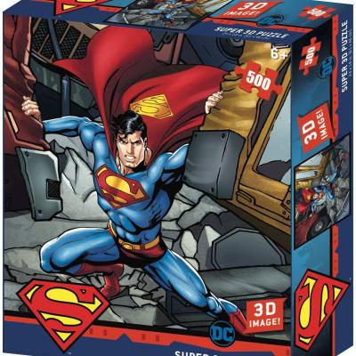 Puzzle dc comics superman effet 3d