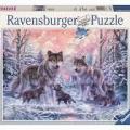 Puzzle loups arctique 1000 pieces