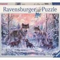 Puzzle loups arctique 1000 pieces