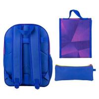 Sac a dos sonic trousse et lunch bag