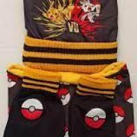 Set pikachu bonnet snood gants