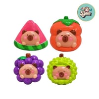 Squishy capybara fruits slow rising 4 modeles anti stress