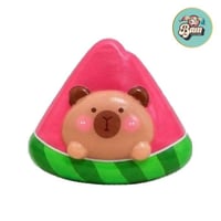 Squishy capybara pasteque anti stress kawaii slow rising