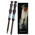 Stylo baguette et marque page dumbledore