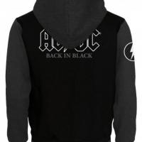 Sweat ac dc college jacket back in black