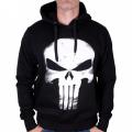 Sweat shirt the punisher marvel skull leather effect