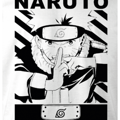 T shirt blanc naruto uzumaki naruto