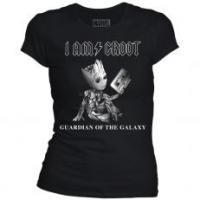 T shirt femme gardiens de la galaxie rockin groot