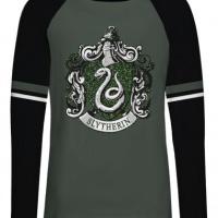 T shirt femme harry potter slytherin green glitter