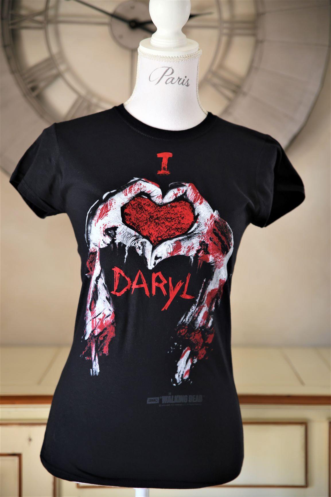 T shirt i love daryl walking dead femme