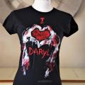 T shirt i love daryl walking dead femme