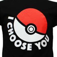 T shirt pokemon i choose you pokeball