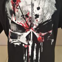 T shirt punisher blood skull marvel