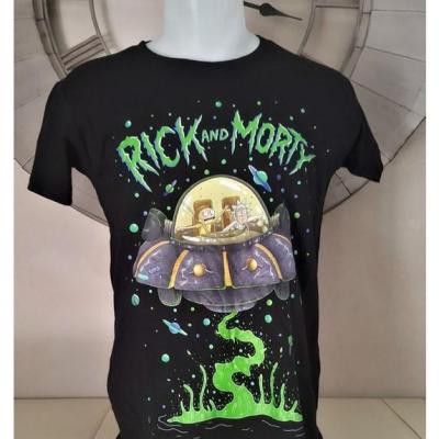 T shirt rick et morty soucoupe