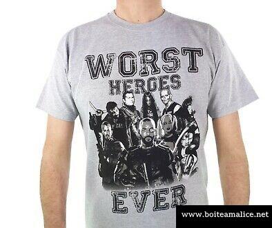 T shirt suicide squad worst heroes ever mens