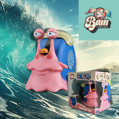 Tirelire plastoy one piece escargophone figurine