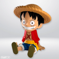 Tirelire plastoy one piece luffy figurine 3 
