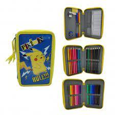 Trousse à Crayons Pokémon Pikachu de Grande Capacité, Boîte d