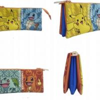Trousse triple compartiment pokemon fourniture scolaire