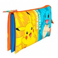 Trousse triple pokemon pokemon fourniture scolaire