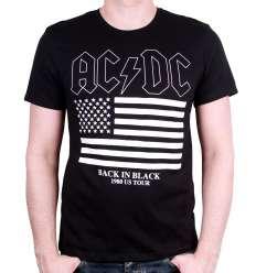 Tshirt acdc back in black tour