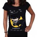 Tshirt batman femme dc comics tiny na na na noir