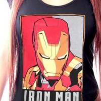 Tshirt femme marvel iron man 1