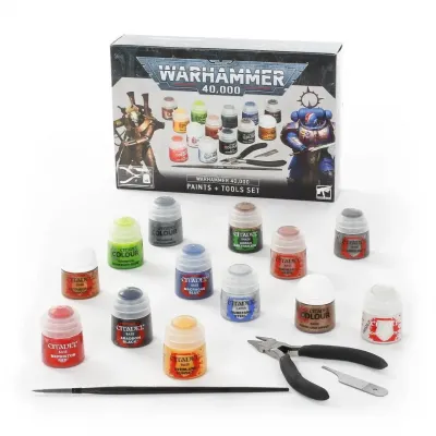 Warhammer 40k paints tools set